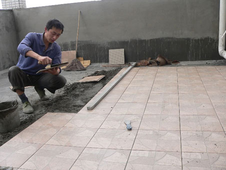 新型屋頂花園施工實景圖1